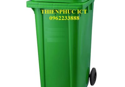 thùng rác trường học-240L-xanh